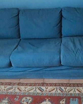 Divano tre posti originale Campeggi Tait azzurro