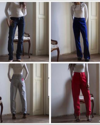 Stock 4 pantaloni Vintage  60/80 Lee Les copains