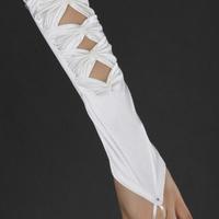 Guanti Goth Sposa Cadavere Fantasma Ghost Cosplay