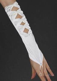 Guanti Goth Sposa Cadavere Fantasma Ghost Cosplay