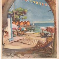 STAMPA PUBBLICITARIA ANNO 1938 ESTATE LIGURE