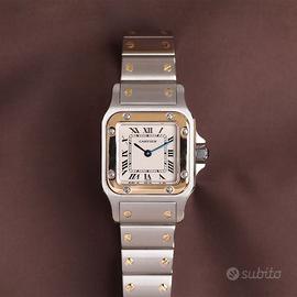 Cartier Santos Lady acciaio oro 24mm - quarzo