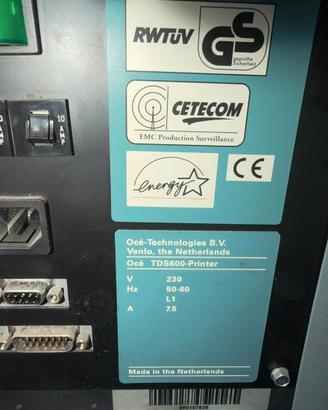 Sistema Stampa Grande Formato Océ TDS600 con Scann