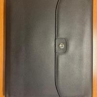 Cartella Nazareno Gabrielli in vera pelle nera