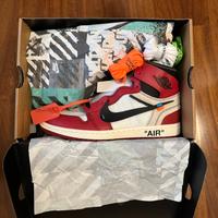 Jordan 1 Off-White Chicago+ricevuta