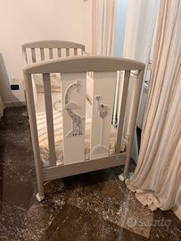 Lettino, set letto e fasciatoio Pali linea Savana