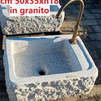Lavello lavandino in pietra granito 50 cm