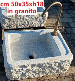 Lavello lavandino in pietra granito 50 cm