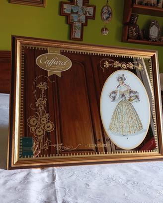 Coppia specchi pubblicitari Caffarel Vintage
