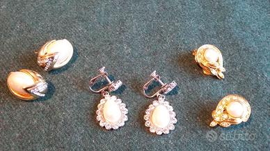 7  PAIA di  ORECCHINI BIJOUX  Vintage