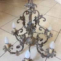 Lampadario in ottone