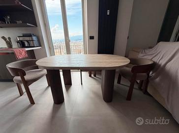 Tavolo da pranzo ovale designe moderno