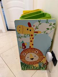 Scaffale porta giochi bambini