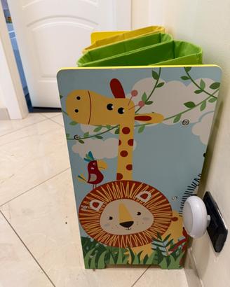 Scaffale porta giochi bambini