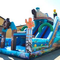 Scivolo Gonfiabile con Maxi Scivolata x Aree Gioco