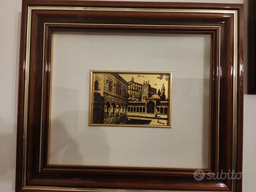 quadro su lamina in oro di Udine