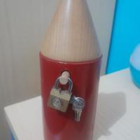 Salvadanaio vintage Matita con lucchetto