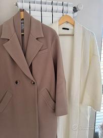 Cappotto autunnale beige + cardigan
