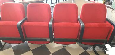 Sedie teatro vintage