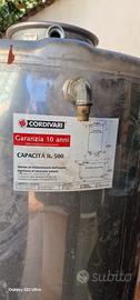 serbatoio in acciaio da 500 litri con autoclave