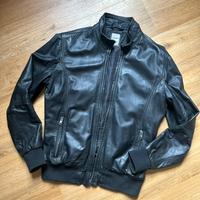 Giacca bomber giubbino vera pelle nappa Censured M