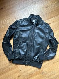 Giacca bomber giubbino vera pelle nappa Censured M