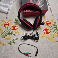 Trust * Cuffie gaming * rosso / nero