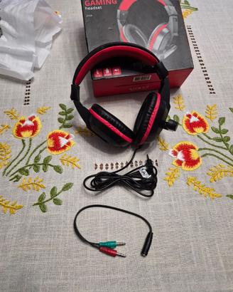 Trust * Cuffie gaming * rosso / nero