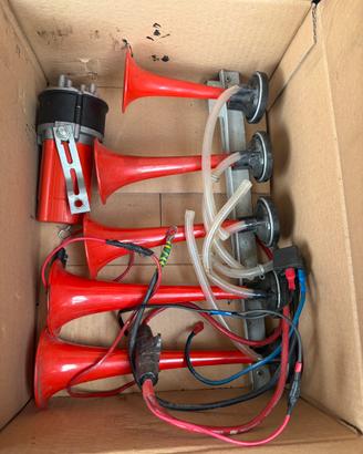 Kit Trombe Pneumatiche 12V con Compressore