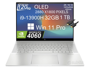 HP ENVY16 NOTEBOOK OLED 120 HERTS 13900H RTX 4060