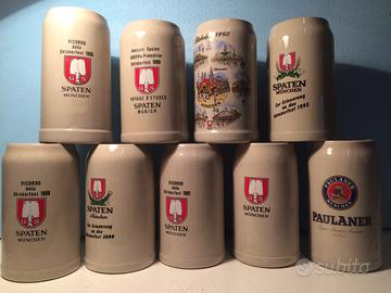 Boccali ceramica da litro “Spaten” da collezione