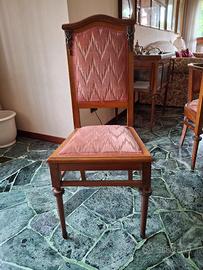 sedia d'epoca neoclassica,fine xix secolo 