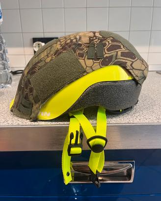 Casco BTWIN  taglia S come nuovo + calotta mimetic