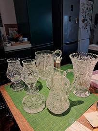 Set 7 pezzi di Cristallo di Boemia