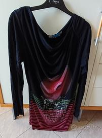 maglia nera Desigual tg xl