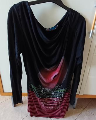 maglia nera Desigual tg xl