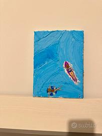 Quadro materico surfisti