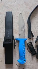 coltello sub  apnea pesca subaquea