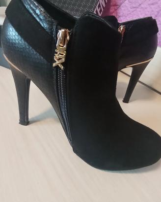 Scarpe nere eleganti tacco 10cm 