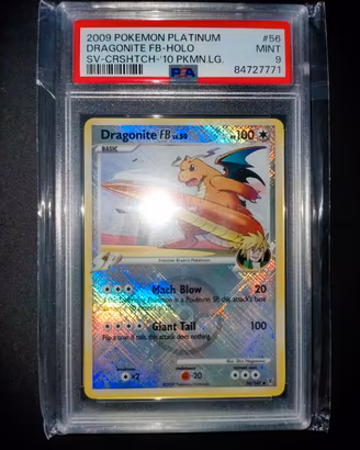 Carta Pokemon Dragonite FB Promo League PSA 9