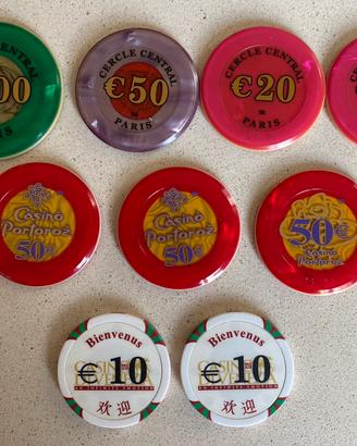 Fiches originali Casinò Venezia, Paris e Portoroz