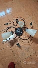 lampadario classico e lampada