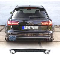 DIFFUSORE AUDI A6 4G 15-18 LOOK RS + TERMINALI DI 
