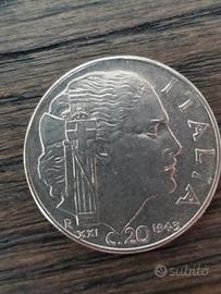 20 centesimi 1940 1941 1942 1943 Vittorio Emanuele