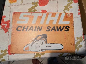 insegna motosega stihl