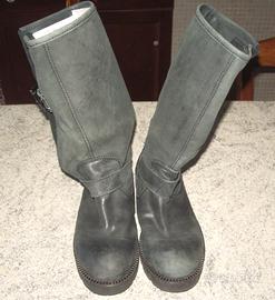 Stivali donna fornarina - pelle tg36 grigio scuro