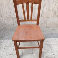 6 sedie in legno massello