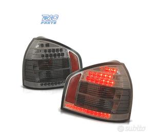 FANALI AUDI A3 8L 96-03 LED FUMÉ FONDO CROMATO