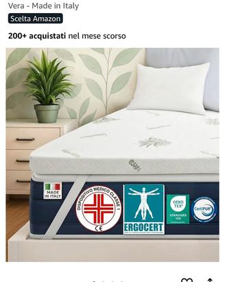 Topper matrimoniale memory foam