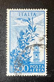 Francobollo ITALIA POSTA AEREA LIRE 500
